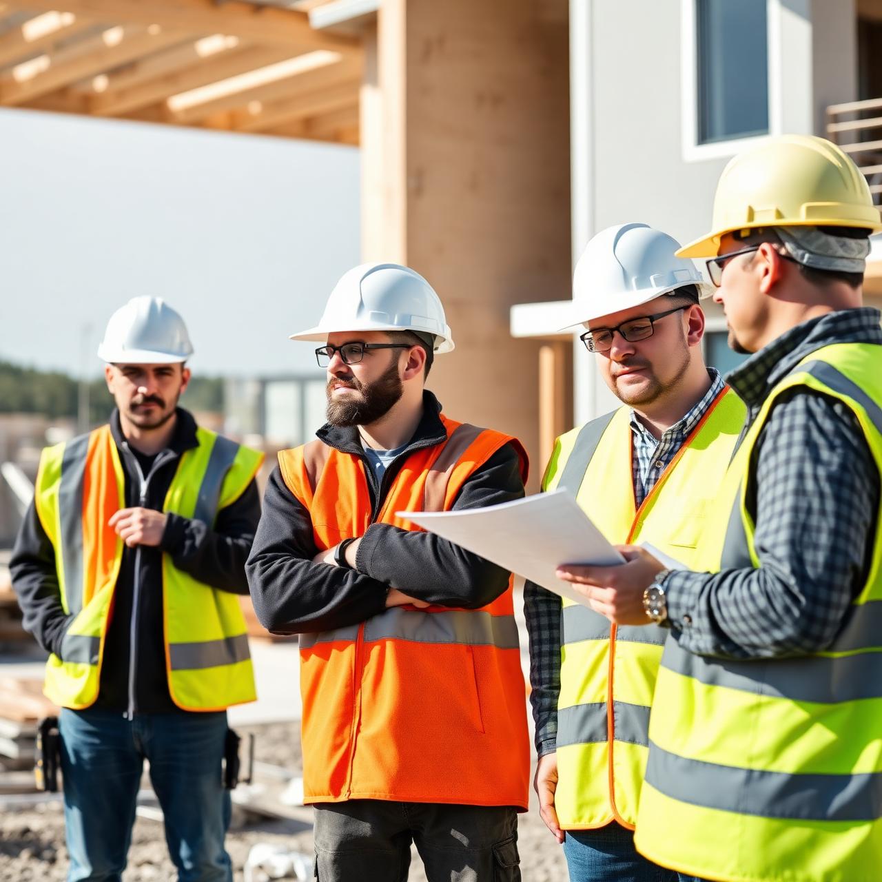 Our build team on site