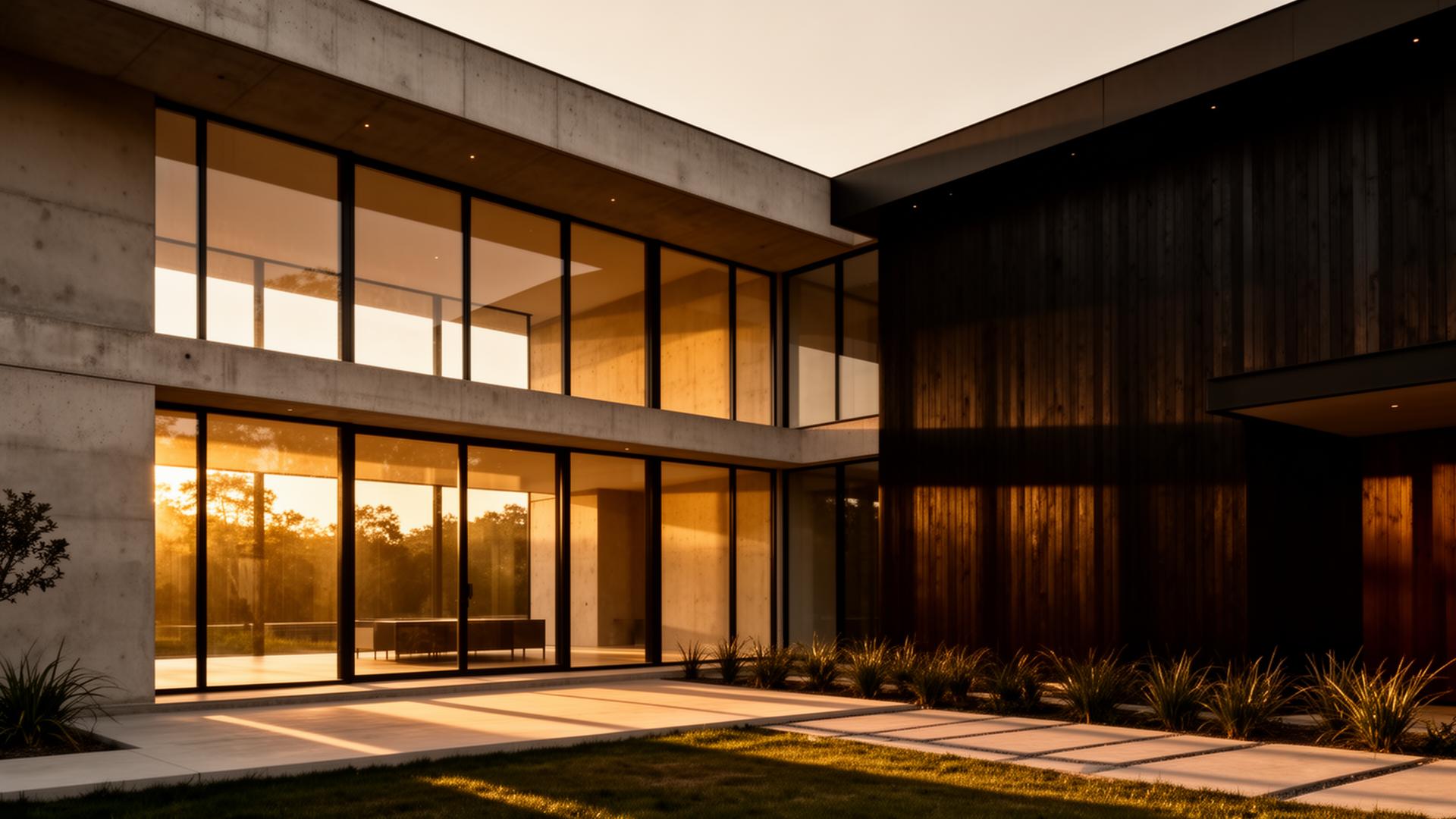 Modern architectural home built by our team